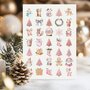 Stickersheet Pink Christmas