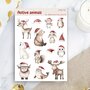 Festive Animals Sticker Sheet by Penpaling Paula