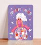 Postcard Forever Young disco - Aniet Illustration