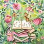 Nina Chen Postcard | Cats and books