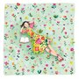 Mila Marquis Square Postcard | Woman in a flower meadow