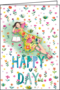 Mila Marquis Doppelkarte | Frau in Blumenwiese (Happy day)