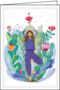 Mila Marquis Folded Card | Woman doing yoga