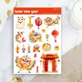 Lunar New Year - Sticker Sheet by Penpaling Paula