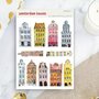 Amsterdam Houses - Sticker Sheet by Penpaling Paula