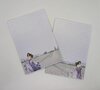 A5 Notepad Pansy Girl - by StationeryParlor