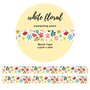 Washi Tape White Floral by Penpaling Paula