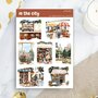 In the City - Sticker Sheet by Penpaling Paula