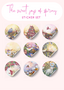 STICKERSET 50 pcs by RomyIllustrations