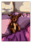 Hessah Art Postcard - sleeping dog