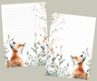 A5 Notepad Summer Fox by LNcreativePapers