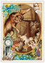 PK 1340 Tausendschön Postcard | Fairy tales the wolf and the seven little goats