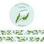 White flowers blue print Washi Tape - Muchable