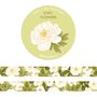 Chic white flowers Washi Tape - Muchable