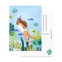 Postcard by Muchable - girl snorkeling - swimming illustration