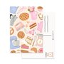 A6 Postcard by Muchable - cute pattern design bakery - baking