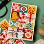 Wild Pencil Studio Postcard - Festive Quilt