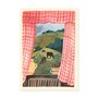 Wild Pencil Studio Postcard - Vichy Check
