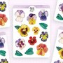 Wild Pencil Studio Planner sticker sheet - Violets