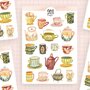 Wild Pencil Studio Planner sticker sheet - Romantic mugs