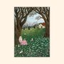Asia Spettel A6 Postcard - In the Snowdrop Field