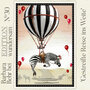Edition Wundersam Postcard 30 - Striped Journey into the Distance