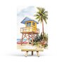 Lifeguard Tower Postcard by Penpaling Paula