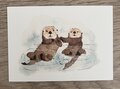 Wildgardens Postcard - Otters