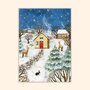 Asia Spettel A6 Postcard - Starry Winter Night