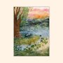 Asia Spettel A6 Postcard - Pink Sky