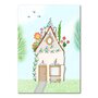 Studio Kvinna A6 Postcard - Flower house