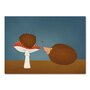Studio Kvinna A6 Postcard - Little hedgehog with pine cone