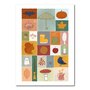 Studio Kvinna A6 Postcard - Autumn quilt