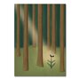 Studio Kvinna A6 Postcard - Blackbird in the forest