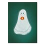 Studio Kvinna A6 Postcard - Little ghost with pumpkin