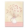 Studio Kvinna A6 Postcard - Vase with hearts