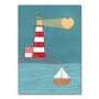 Studio Kvinna A6 Postcard - Lighthouse heart