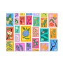 Postcard Only Happy Things | Flower Stamps