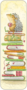 Bookmark Gisela Herberger - Hedgehog on a stack of books
