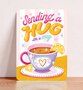 Postcard Hug in a mug - Aniet Illustration