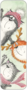 Bookmark Gisela Herberger - Winter Cats