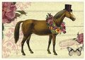 PK 488 Tausendschön Postcard | Horse with Hat
