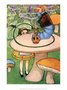 Postcard Alice in Wonderland | Blue Caterpillar
