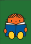 Nijntje Miffy Postcards | Daan leest een boek