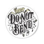 Do Not Bend Circle Sealing Stamp Stickers