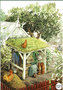 Inge Look Nr 121 Postcard Garden | Behind the greenhouse 