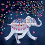 Mila Marquis Postkarte | Elefant