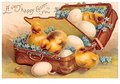 Victorian Postcard | A.N.B. - A very happy easter to you