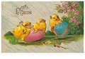 Victorian Postcard | A.N.B. - Easter greetings