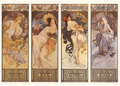 Postcard Tushita Fine Arts | Alphonse Mucha - The Seasons